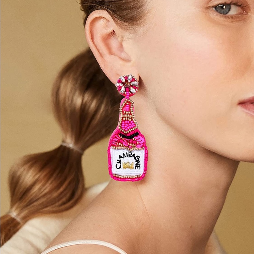 Champagne earrings